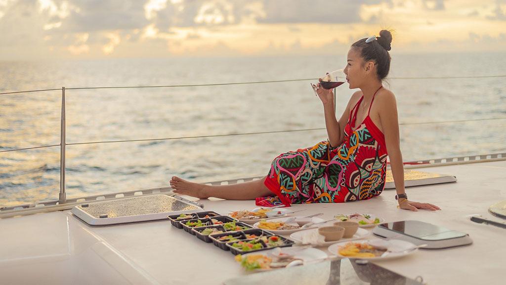 Private Sunset Dinner Cruise by catamaran