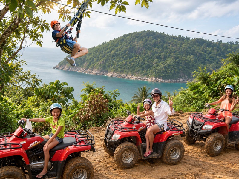 Skyline Zipline with ATV Tour