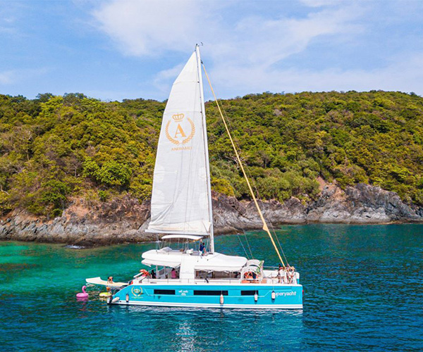 Private Raya Coral Islands by Catamaran Yacht