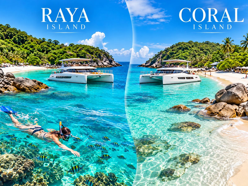 Raya and Coral by Private Catamaran